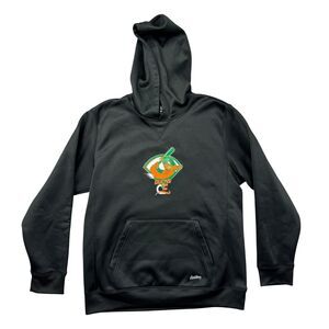 Eastbay Hoodie Youth Boys Large Black Long Sleeve Ducks Baseball Kangaroo Pocket